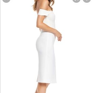 White evening dress